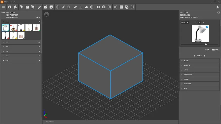 Nova interface do Builder.